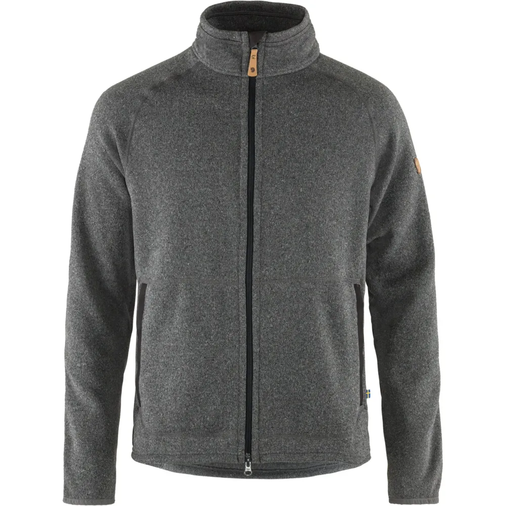 Fjällräven Men&#x27;s Övik Fleece Zip Sweater Dark Grey | Buy Fjällräven Men&#x27;s Övik Fleece Zip Sweater Dark Grey here | Outnorth