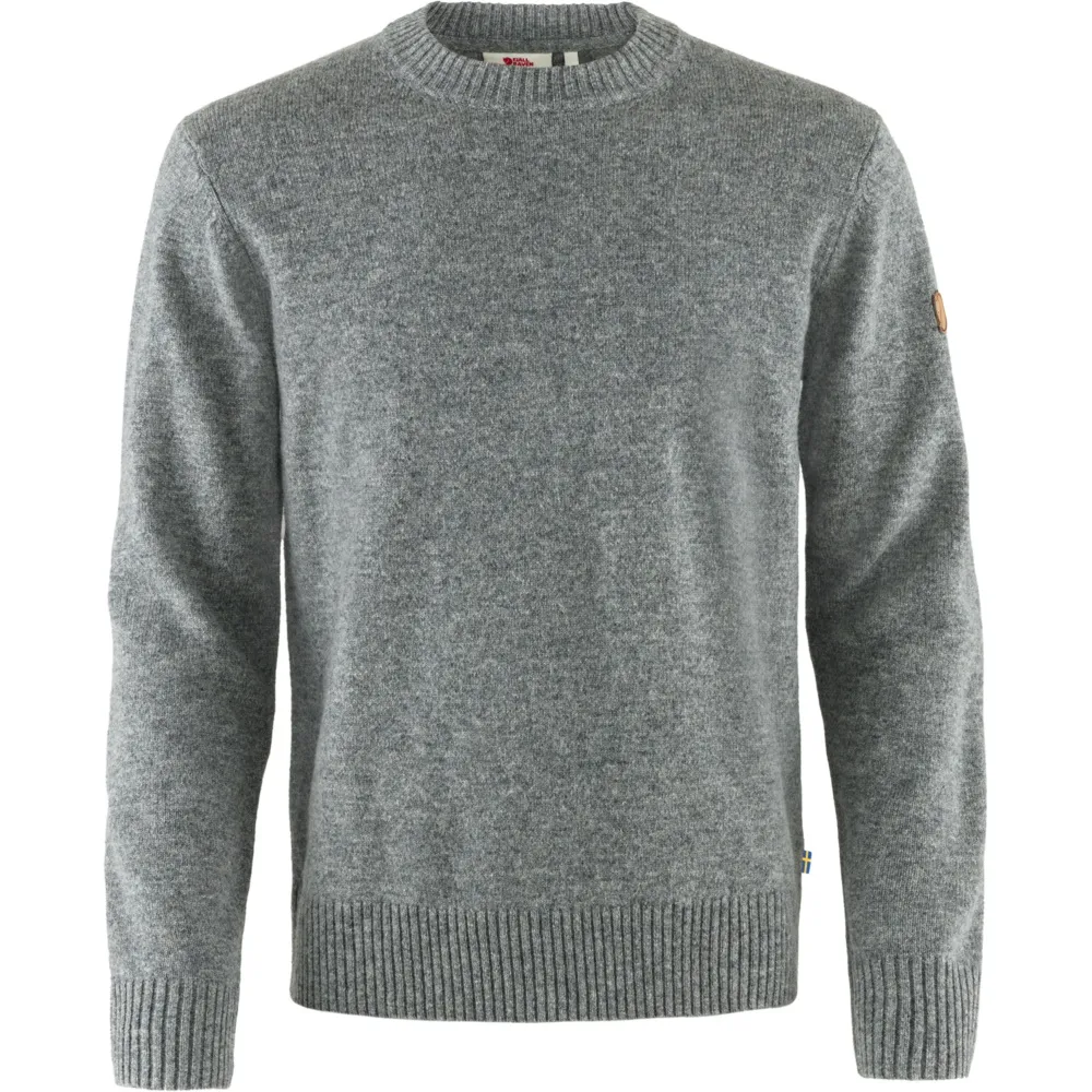 Fjällräven Men&#x27;s Övik Round-neck Sweater Grey | Buy Fjällräven Men&#x27;s Övik Round-neck Sweater Grey here | Outnorth