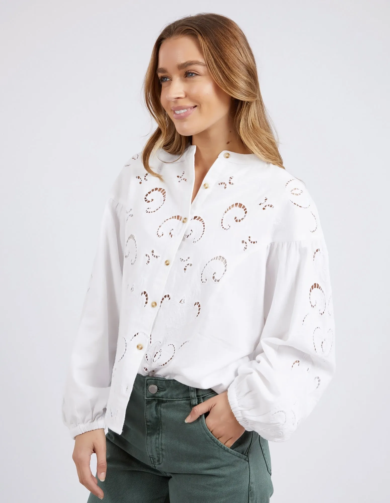 Foxwood - Marlow Blouse - Egret White