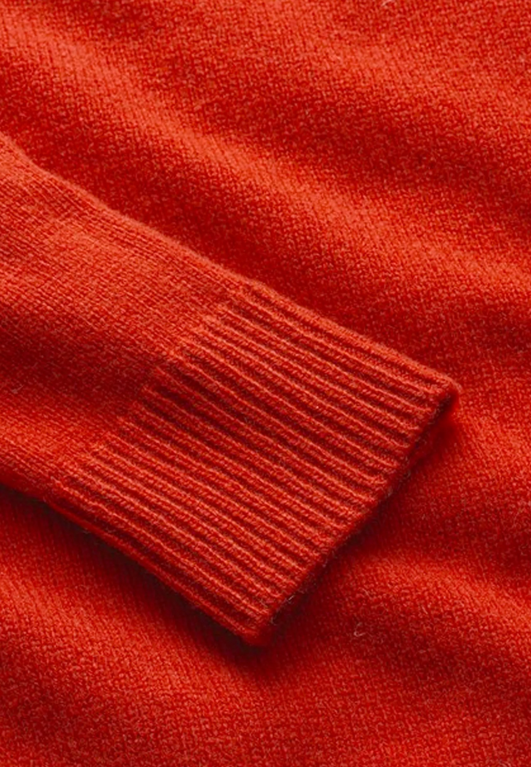 Frances Fine Wool Jumper - blood orange