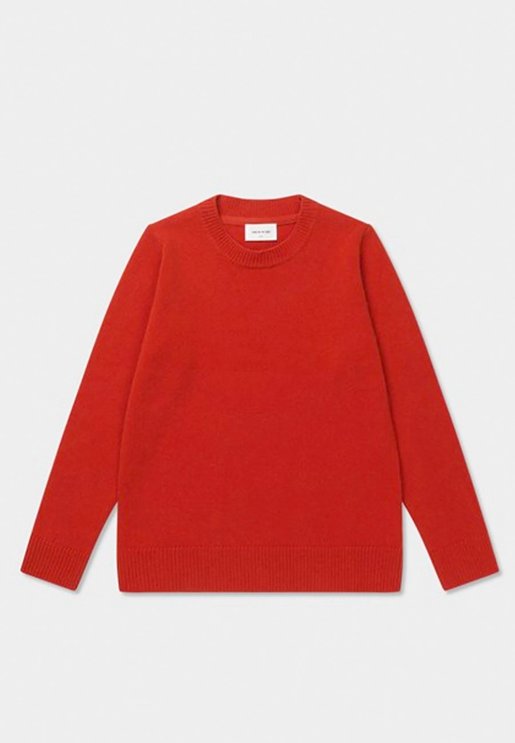 Frances Fine Wool Jumper - blood orange