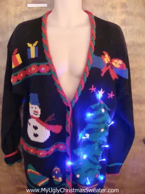 Fun Light Up Cheesy Christmas Sweater