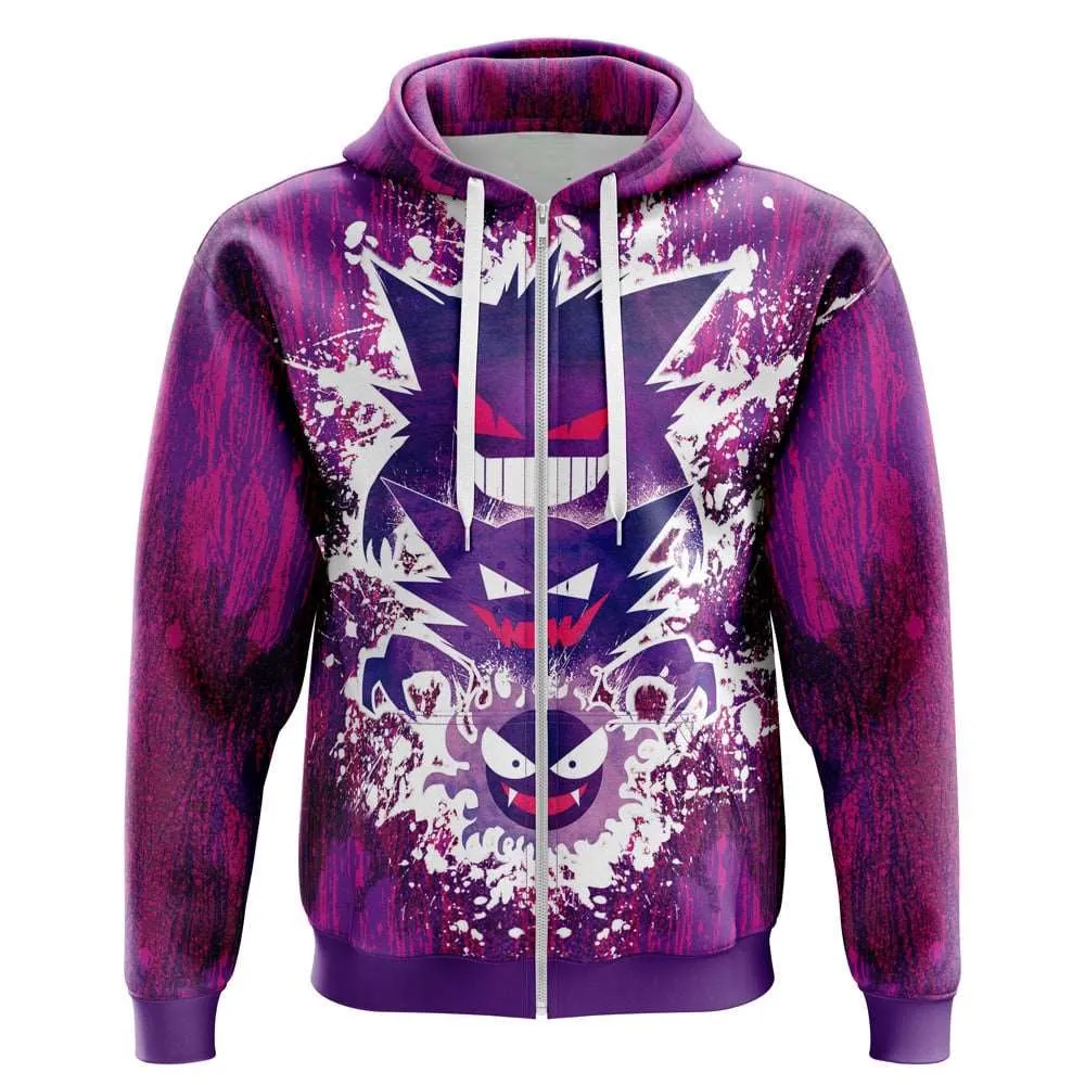 Gastly Haunter Gengar Pokemon Hoodie