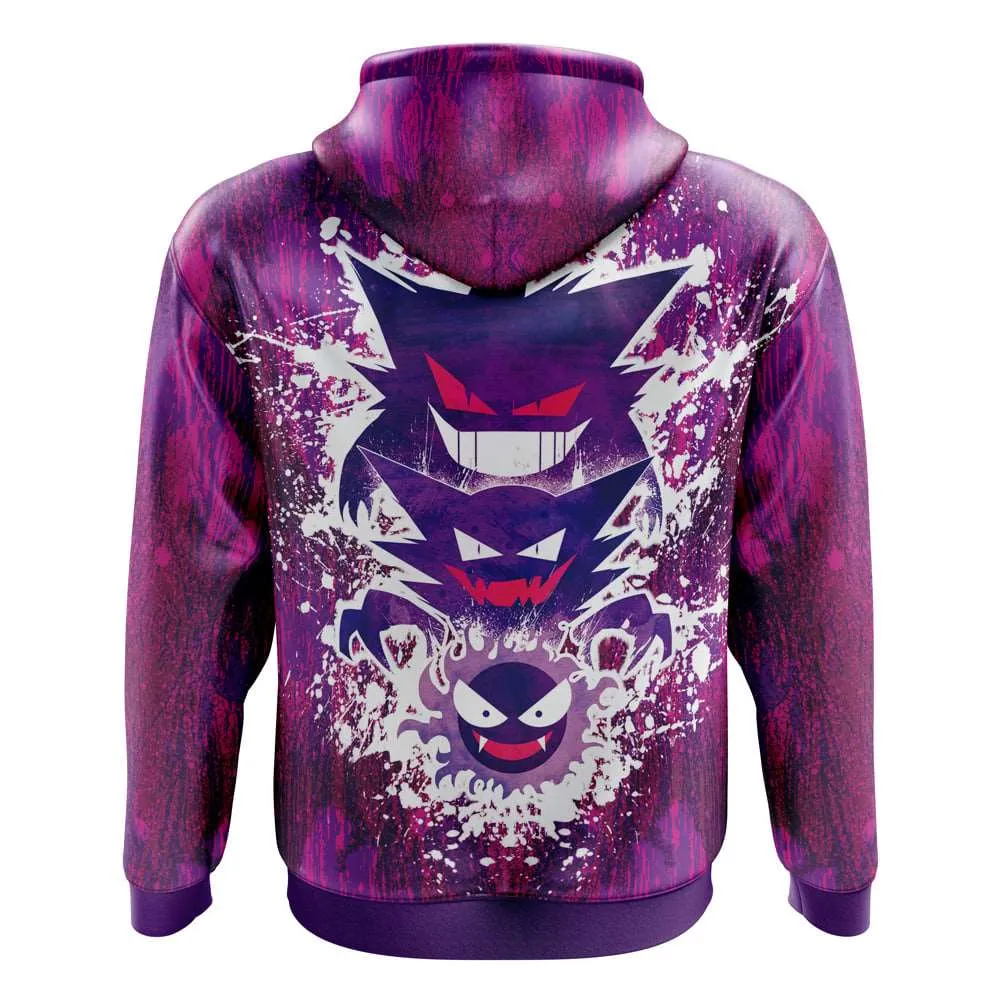 Gastly Haunter Gengar Pokemon Hoodie