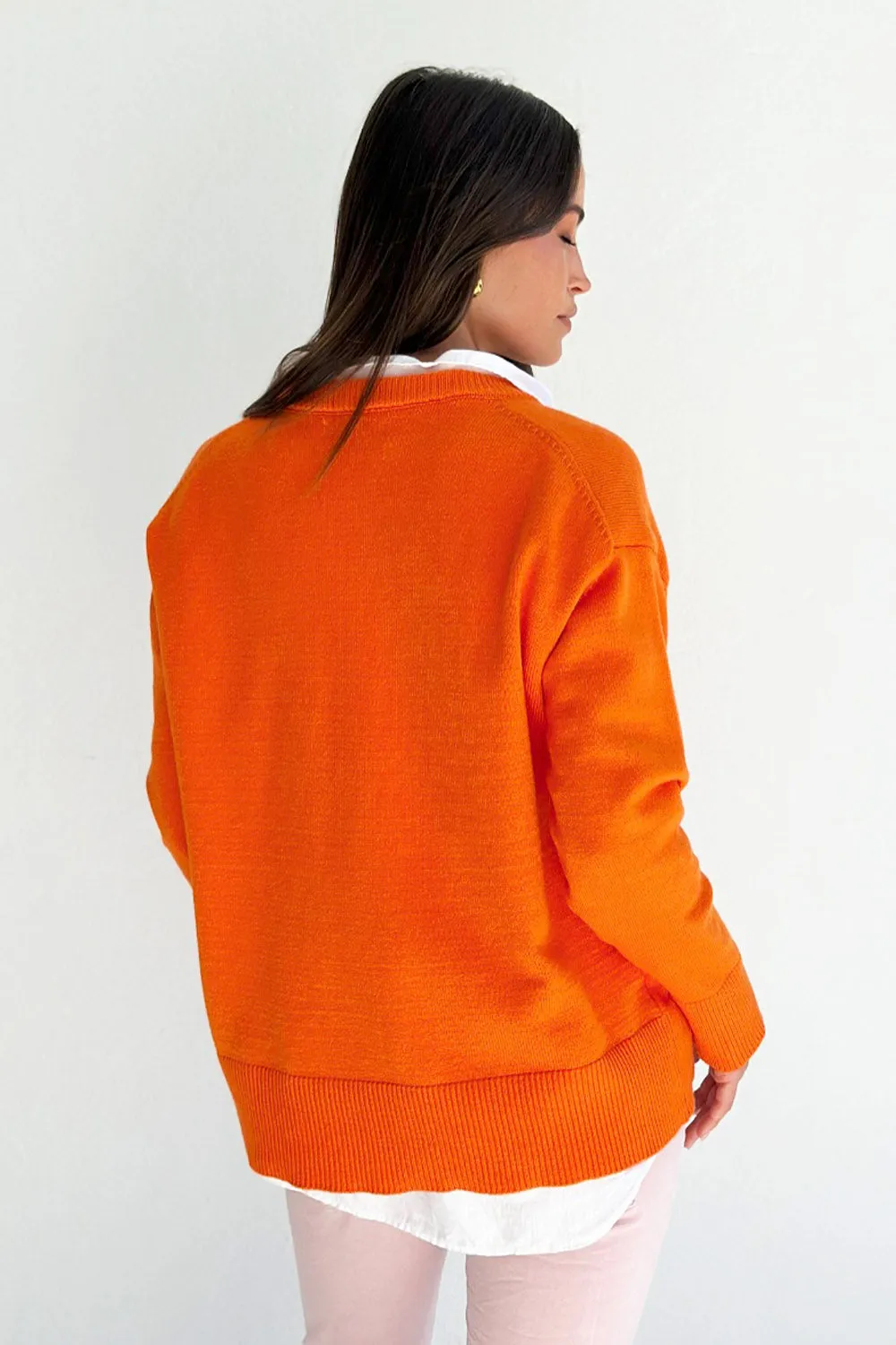 Georgie v-neck - Orange