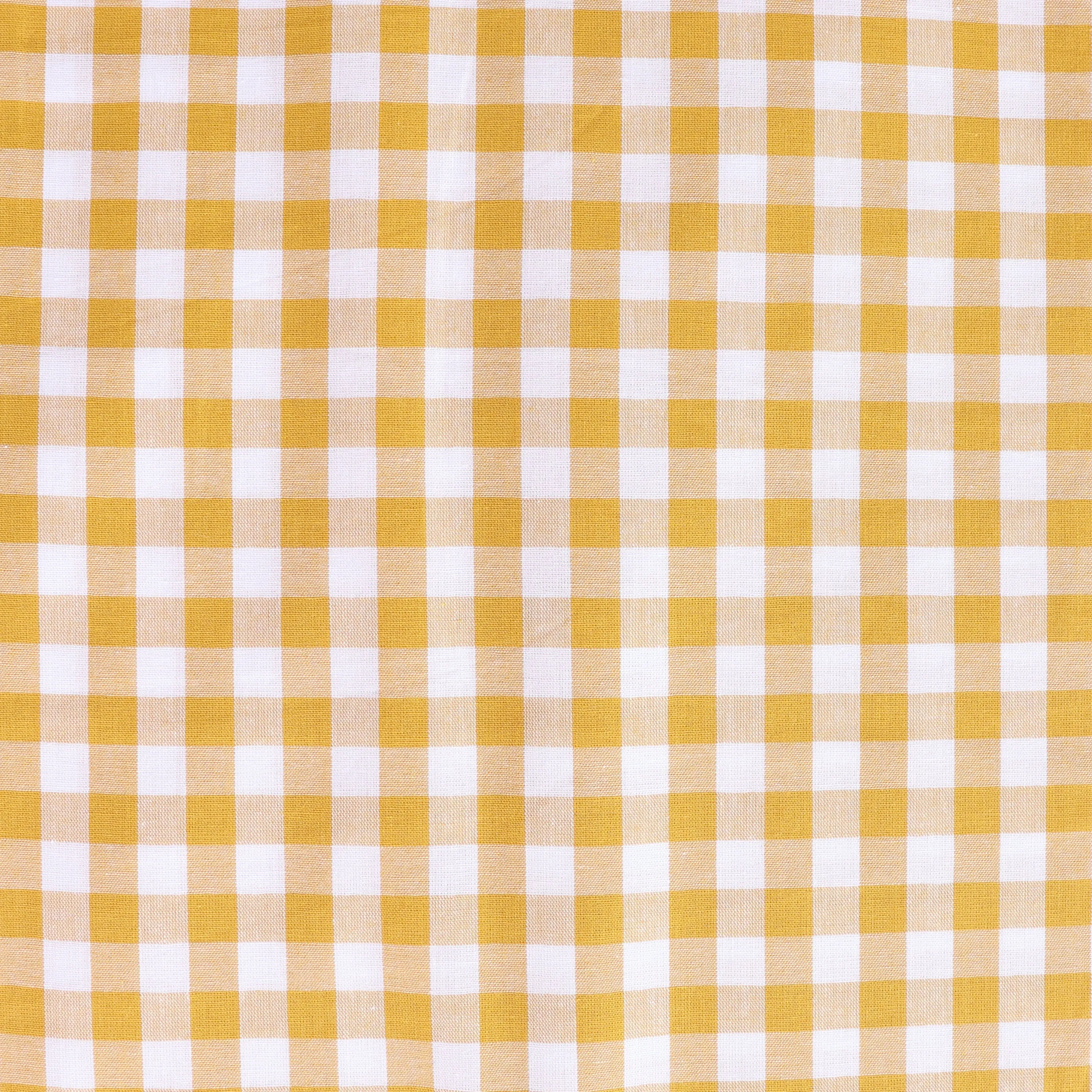 Gingham Yarn Dyed Cotton - Golden Yellow