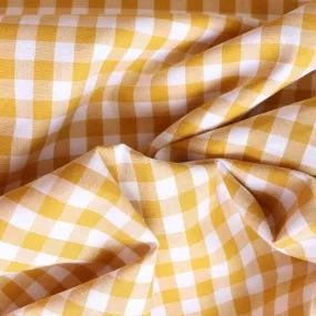 Gingham Yarn Dyed Cotton - Golden Yellow