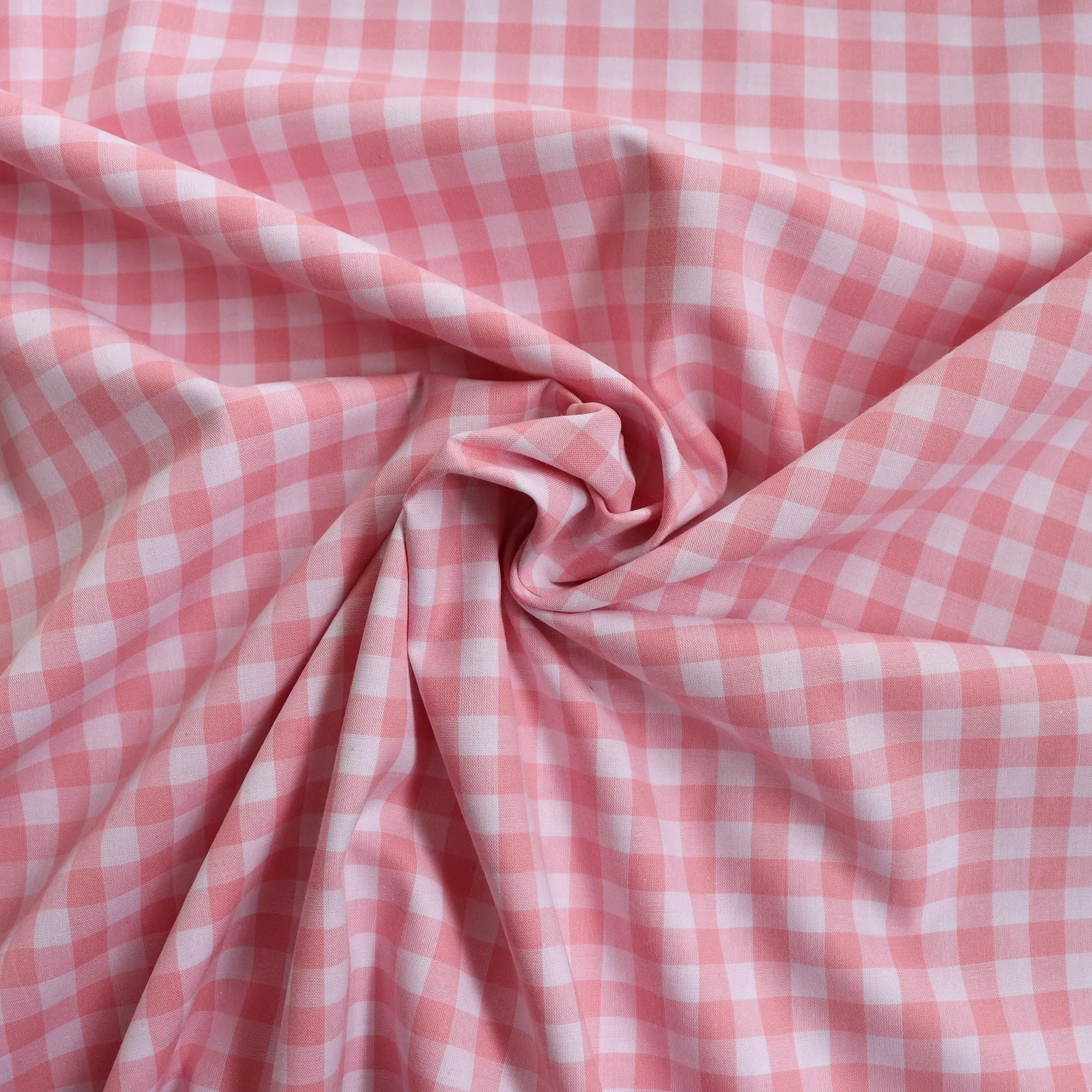 Gingham Yarn Dyed Cotton - Pink