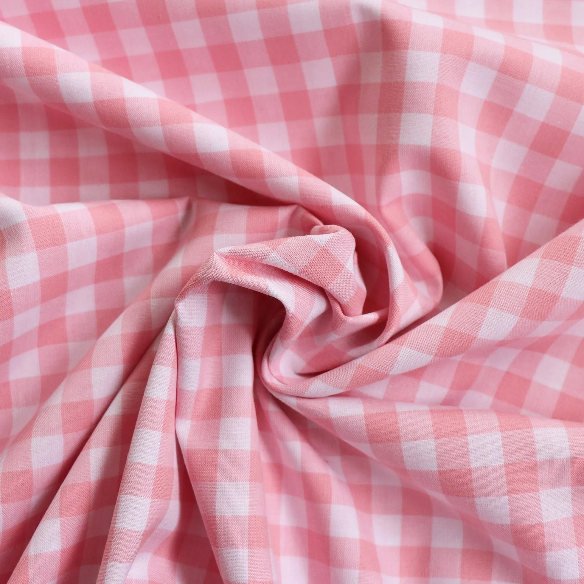 Gingham Yarn Dyed Cotton - Pink