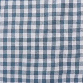 Gingham Yarn Dyed Cotton - Steel Blue