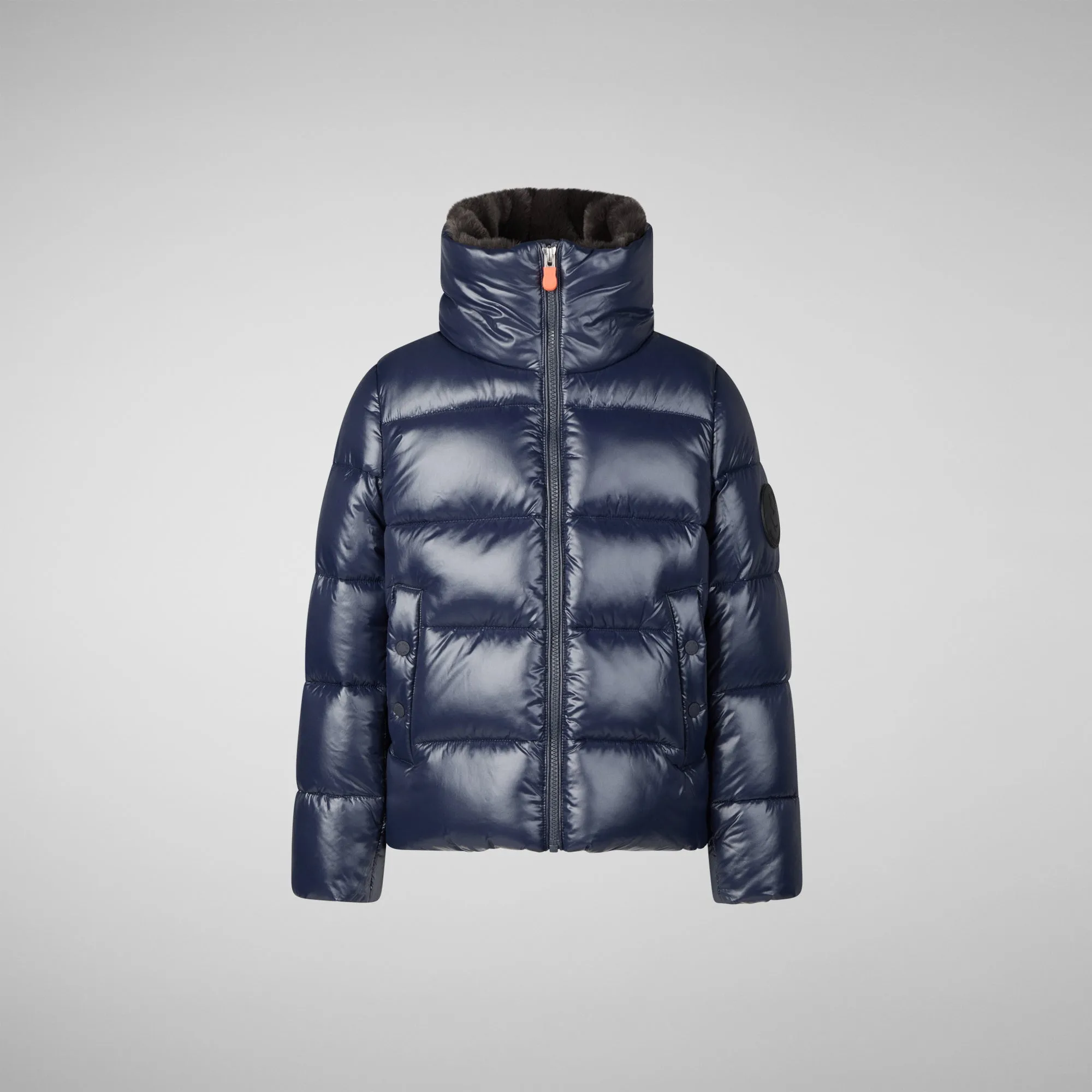 Girls' animal free Puffer jacket kezi in blue black