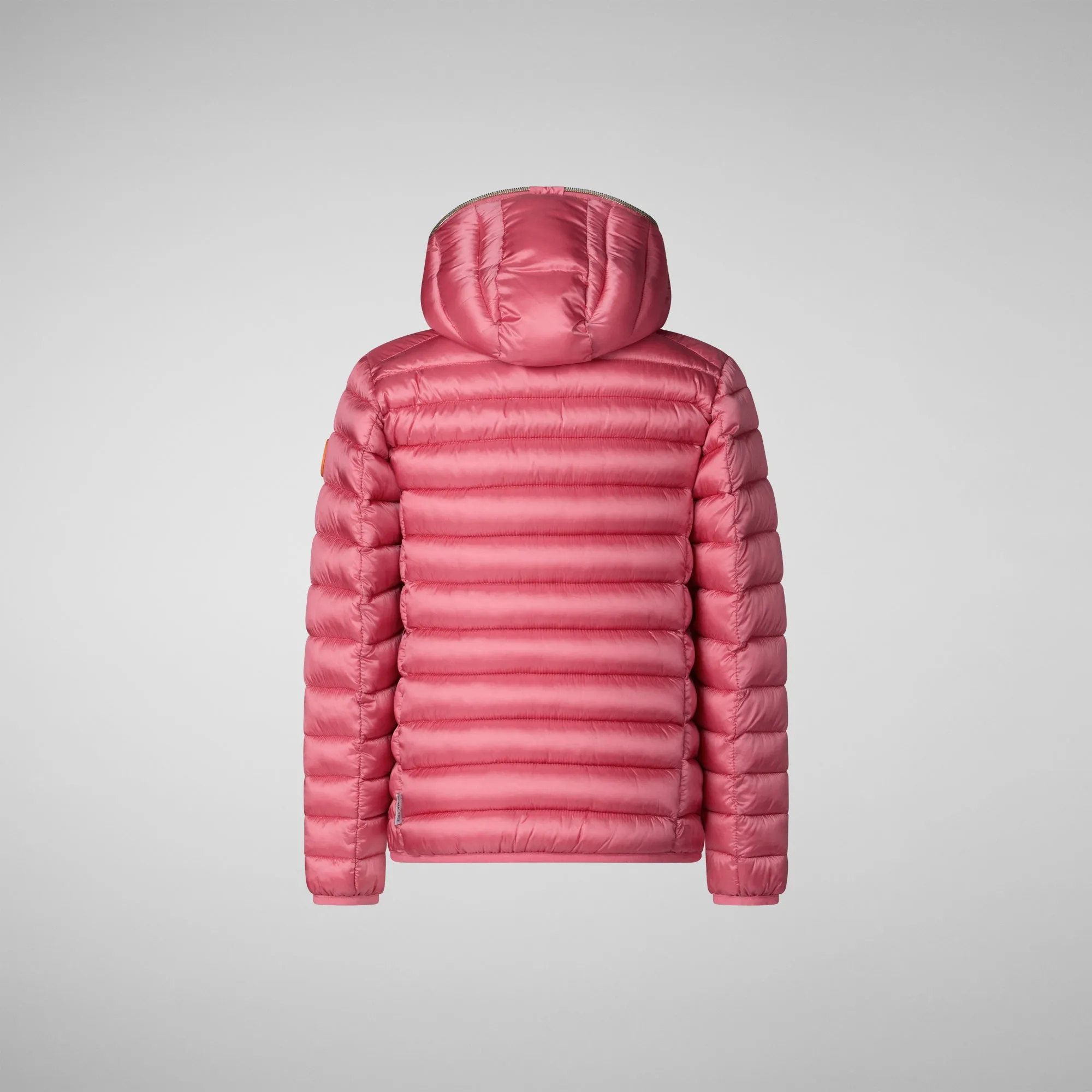 Girls' Hooded Animal free Puffer Jacket  Iris in Bloom Pink