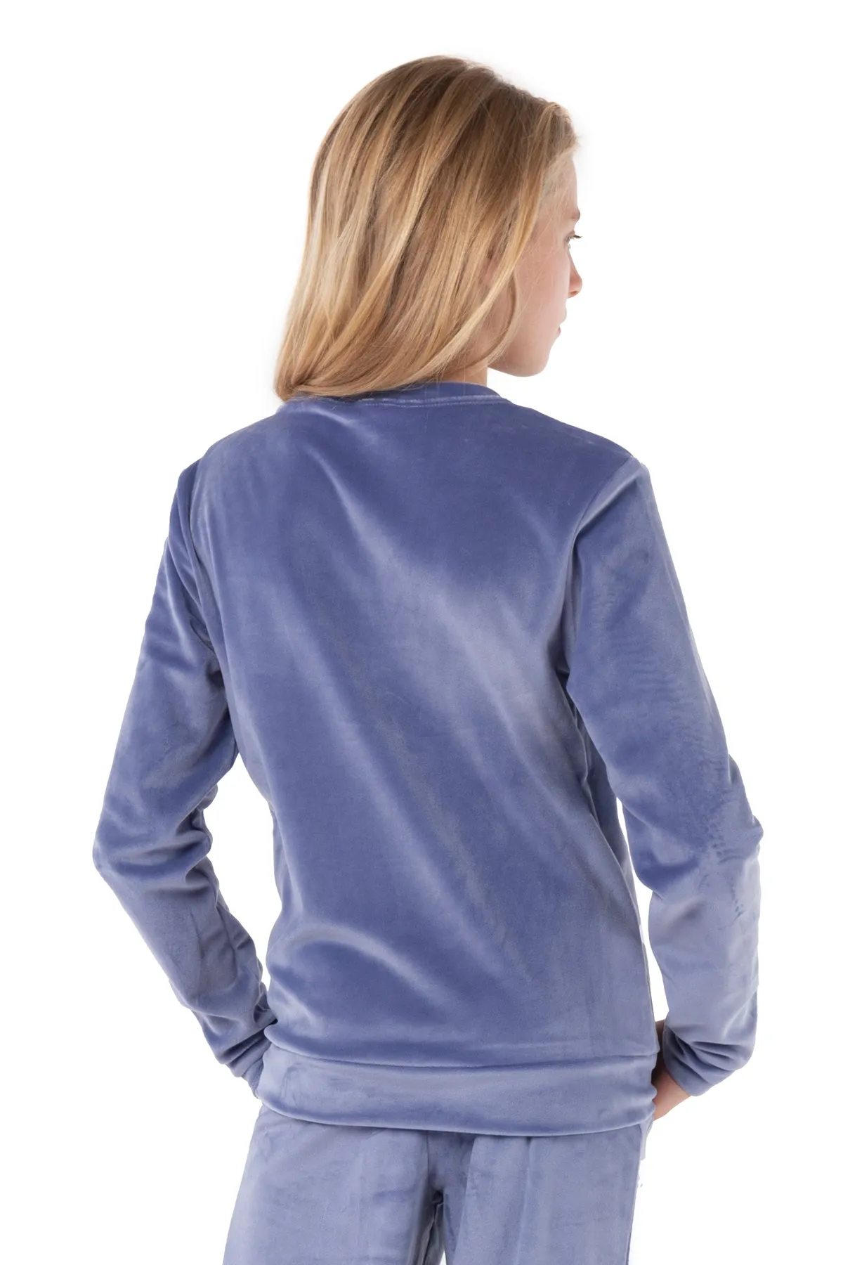 Girls Ultra-Soft Velour Sweater