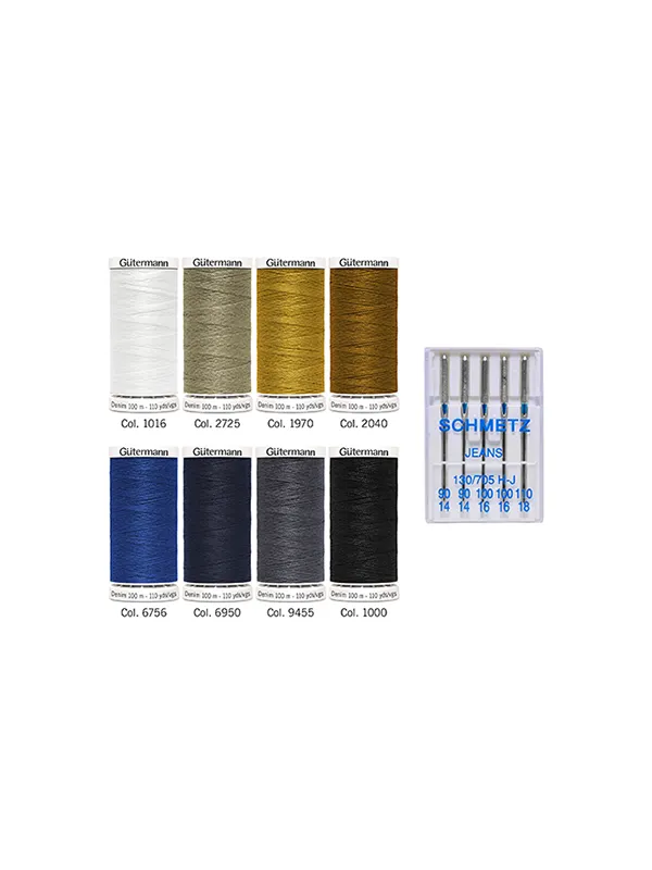 Gutermann Denim & Jeans Thread Sewing Set - With Needles!