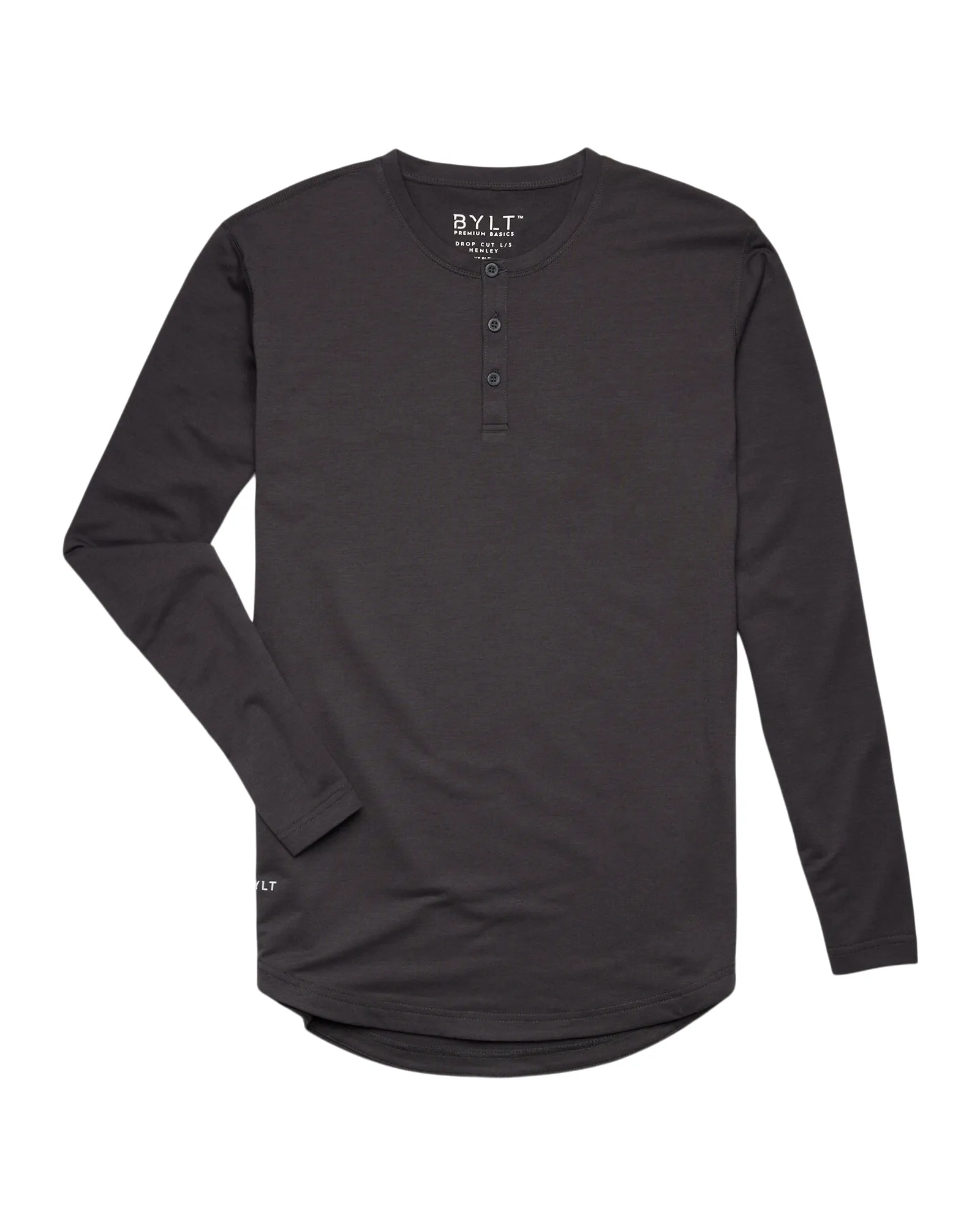 Henley Drop-Cut Long Sleeve: LUX