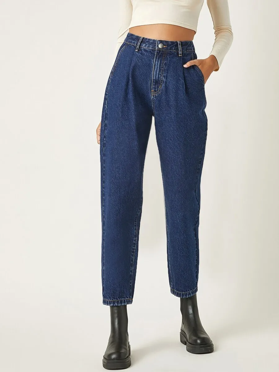 High-waisted Baggy Jeans