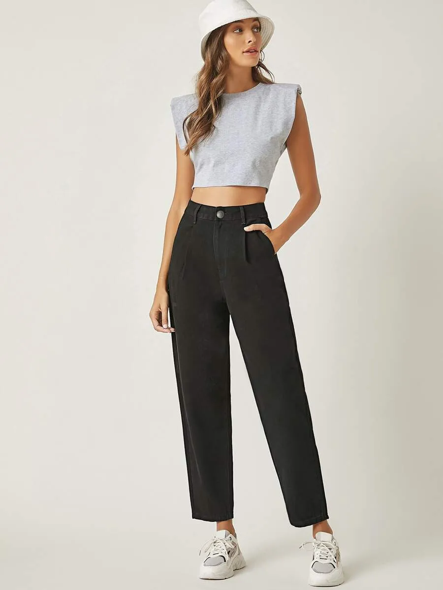 High-waisted Baggy Jeans