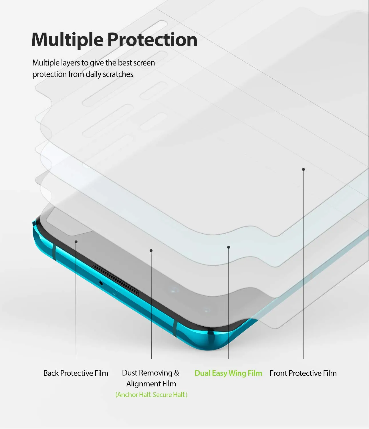 Huawei P40 Pro Screen Protector Film Dual Easy Wing - 2 Pack