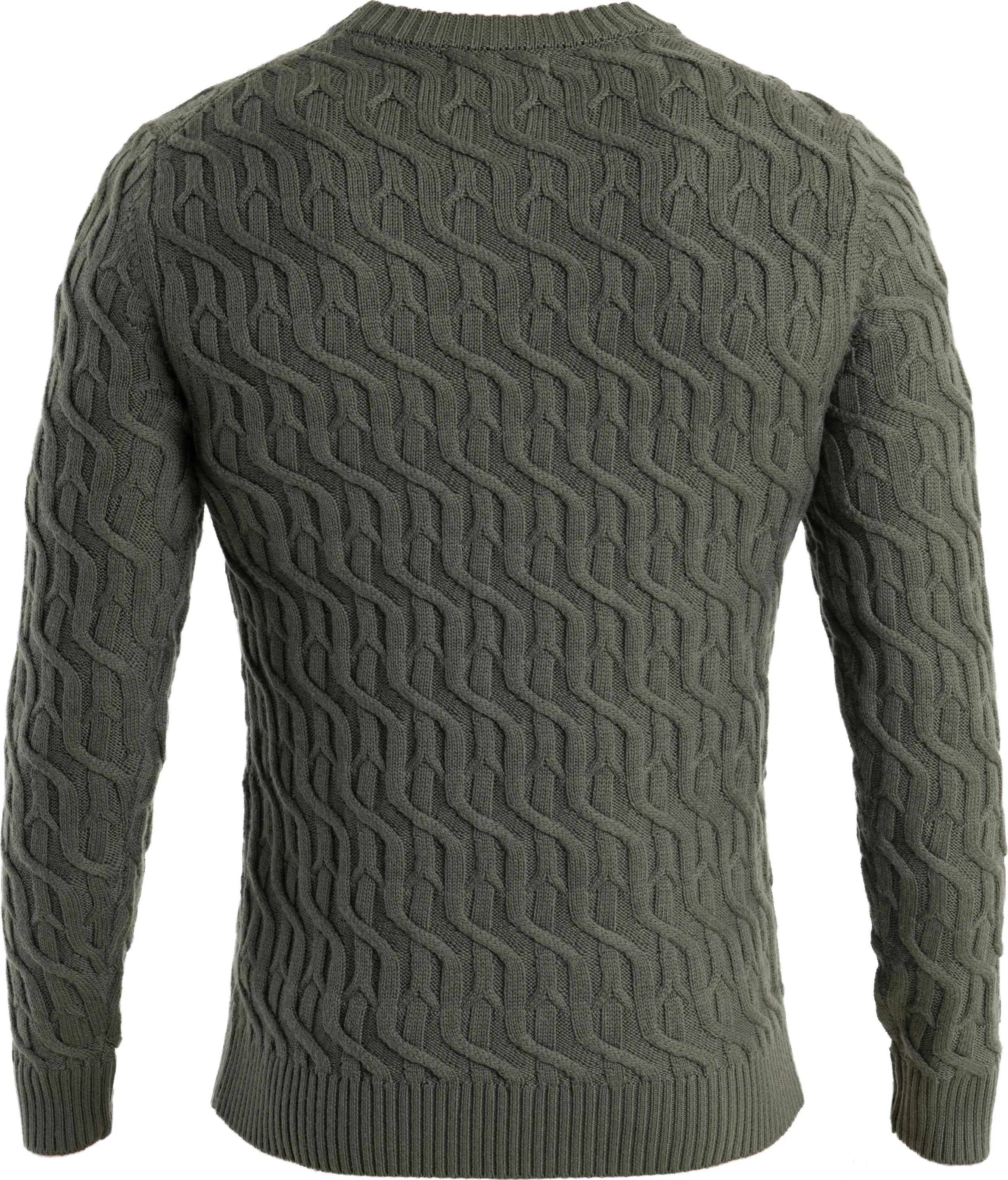 Icebreaker Men&#x27;s Mer Cable Knit Crewe Sweater Loden | Buy Icebreaker Men&#x27;s Mer Cable Knit Crewe Sweater Loden here | Outnorth