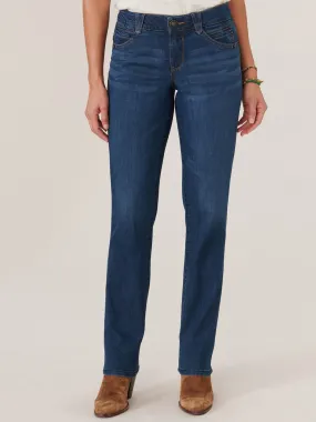 Indigo Wash "Ab"solution® Straight Leg Jean