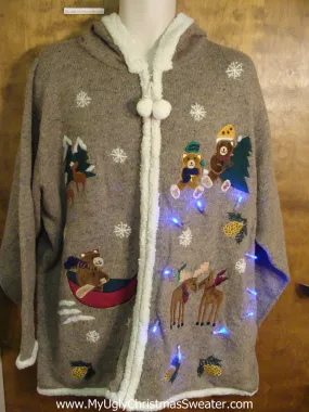 Light Up Cheesy Christmas Sweater HOODIE