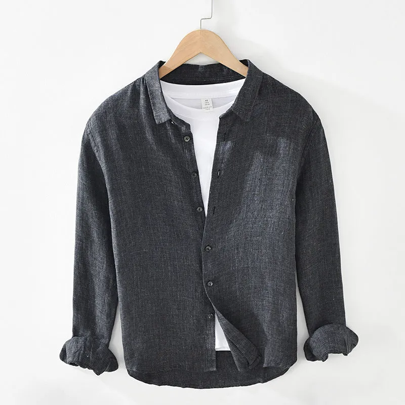 Linen Long-sleeved Shirt