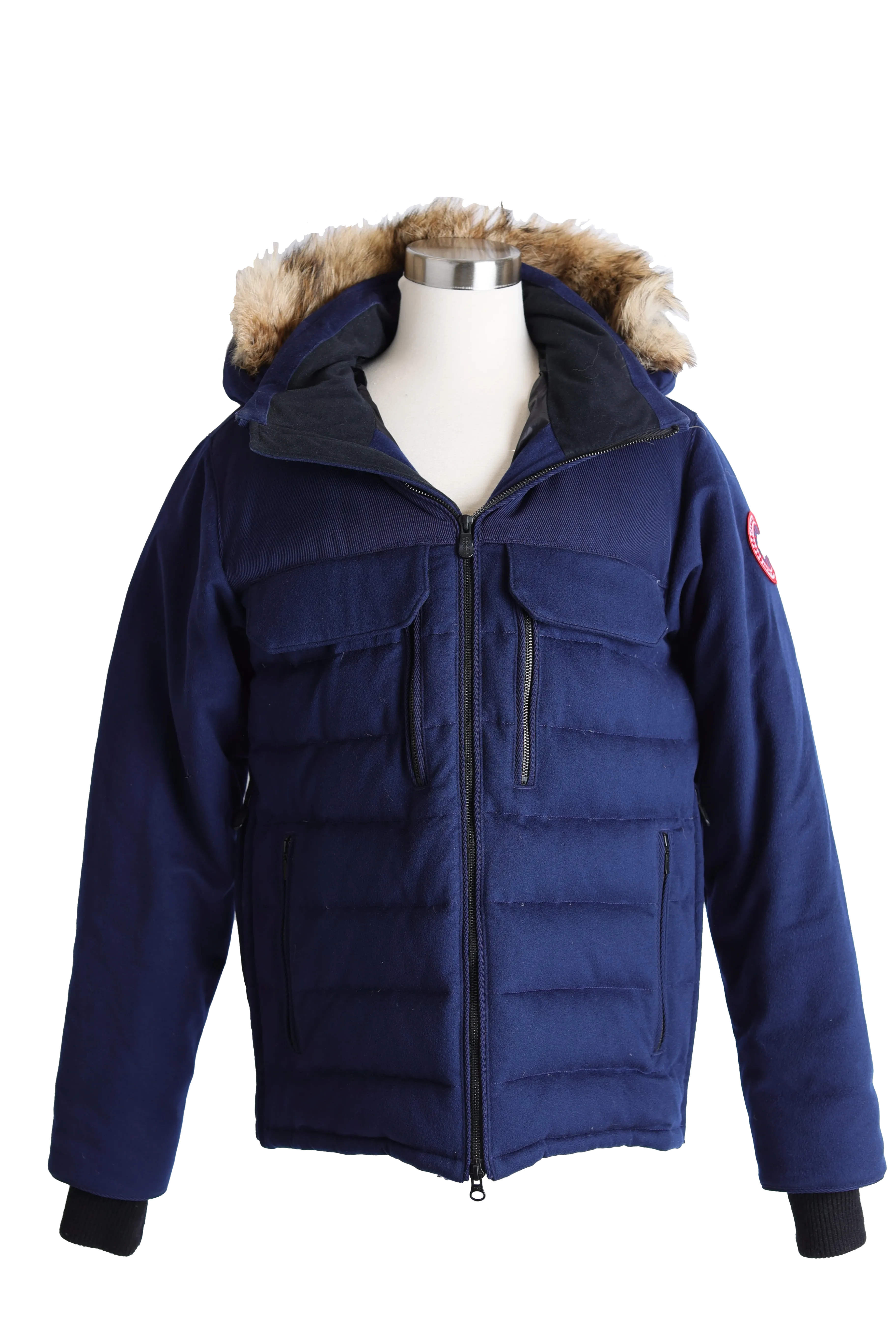 Loro Piana Wool Down Puffer Jacket W/ Fur Hood