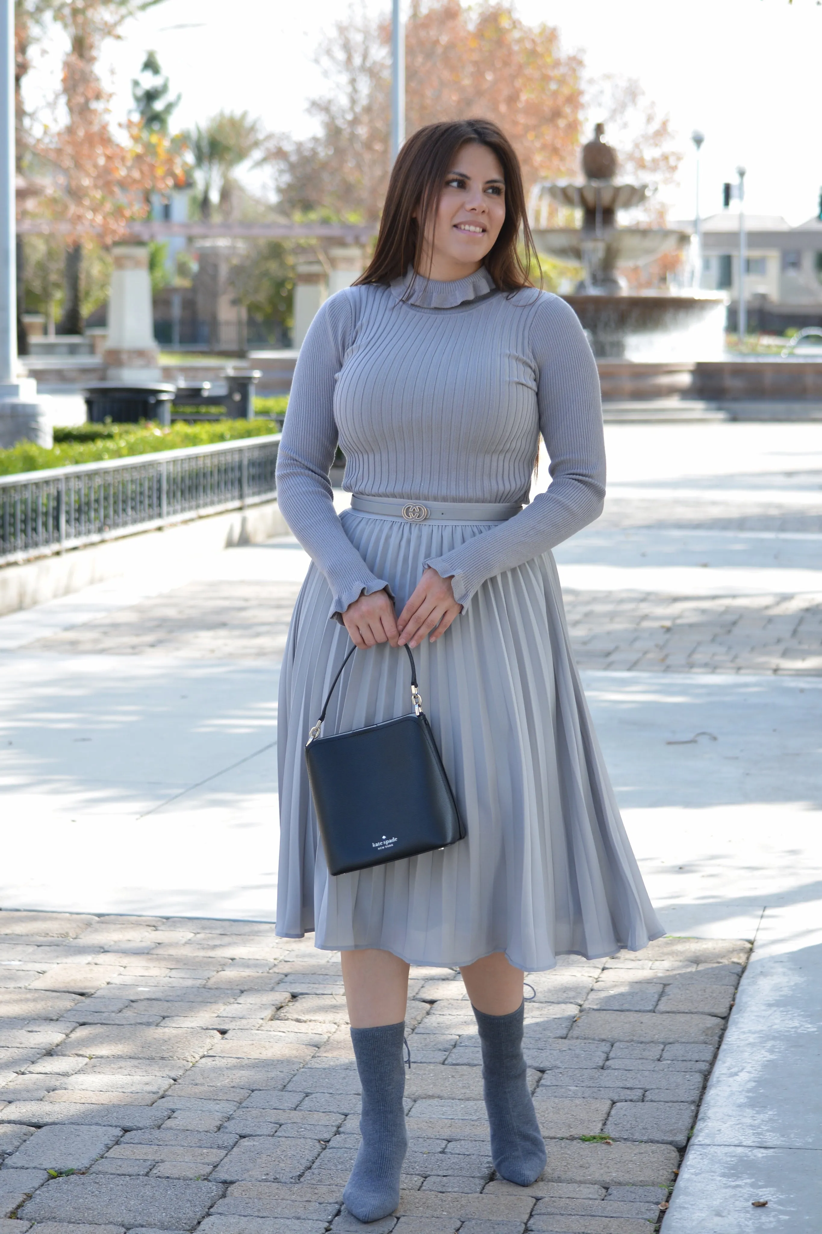 Mallory Gray Ribbed Turtleneck