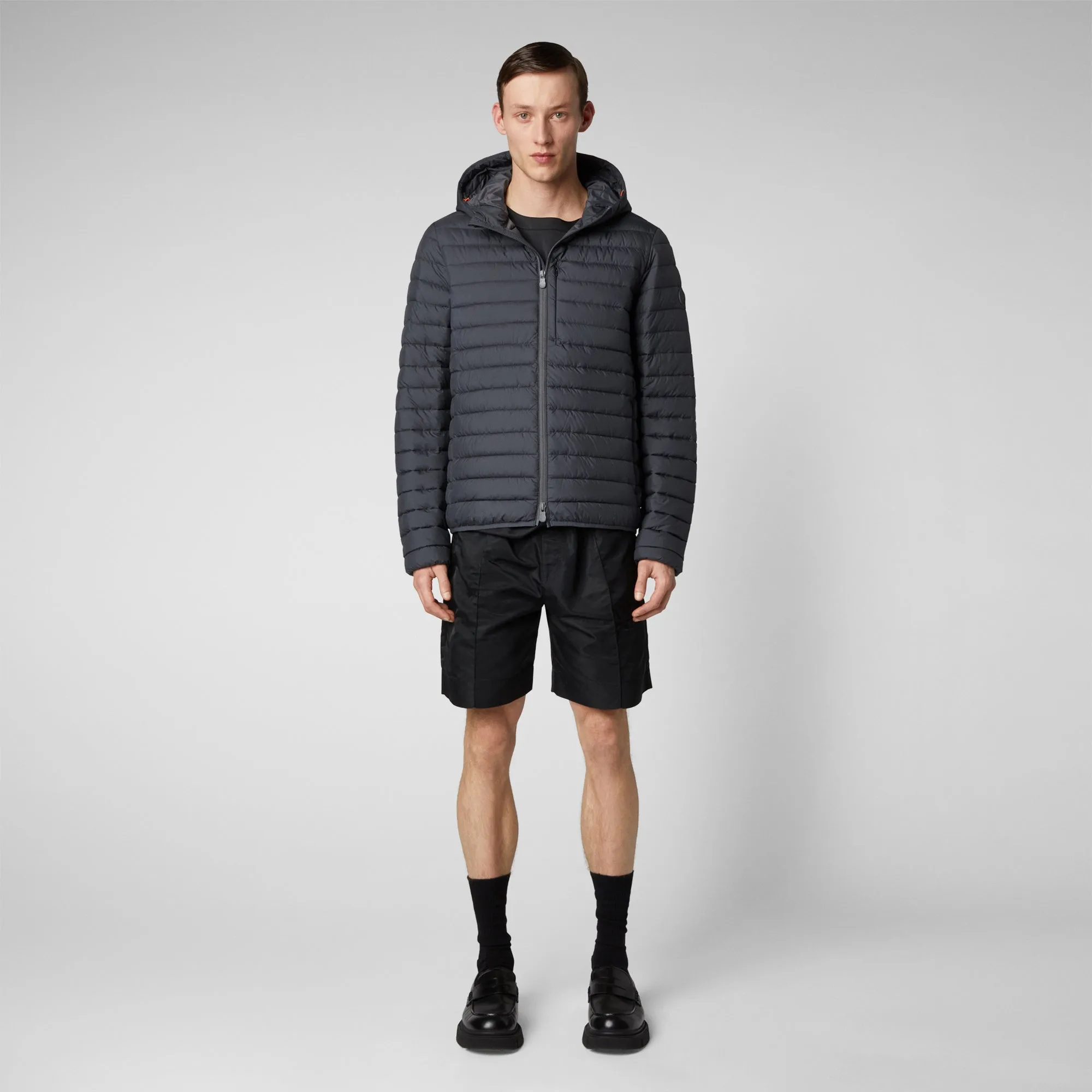 Man's animal free puffer Cael in storm grey