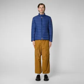 Man's animal free puffer jacket Alexander in eclipse blue