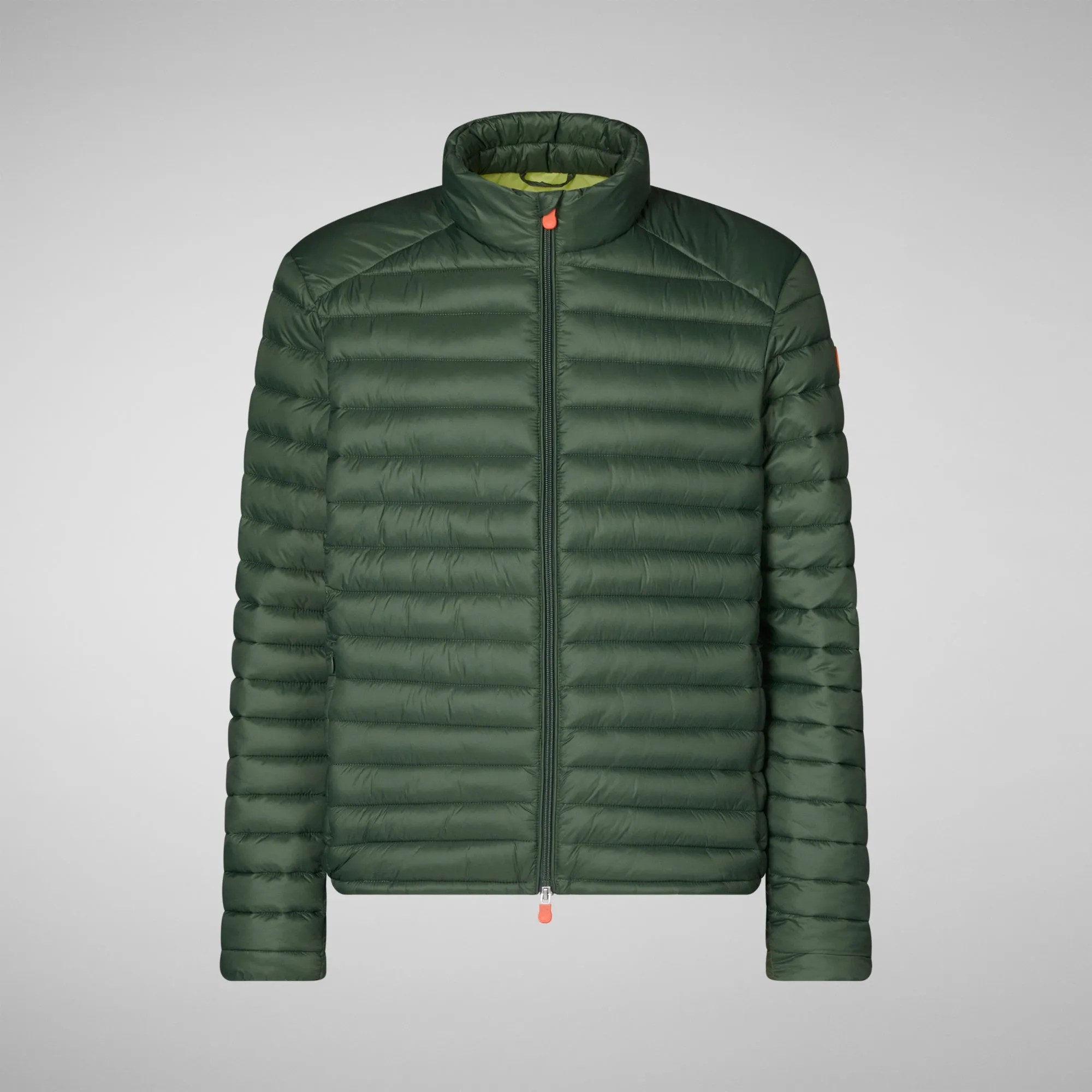 Man's free puffer jacket Alexander in thyme green