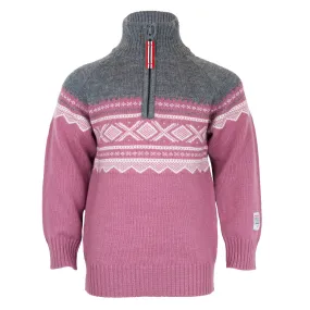 Marius Kids Kids&#x27; Wool Sweater with Zip Mesa Rose | Buy Marius Kids Kids&#x27; Wool Sweater with Zip Mesa Rose here | Outnorth