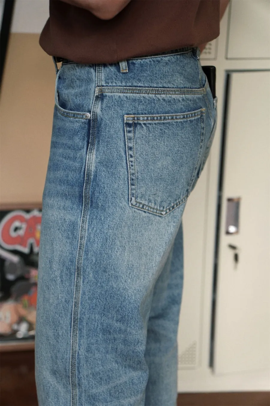 Men's 14OZ Washed Jeans