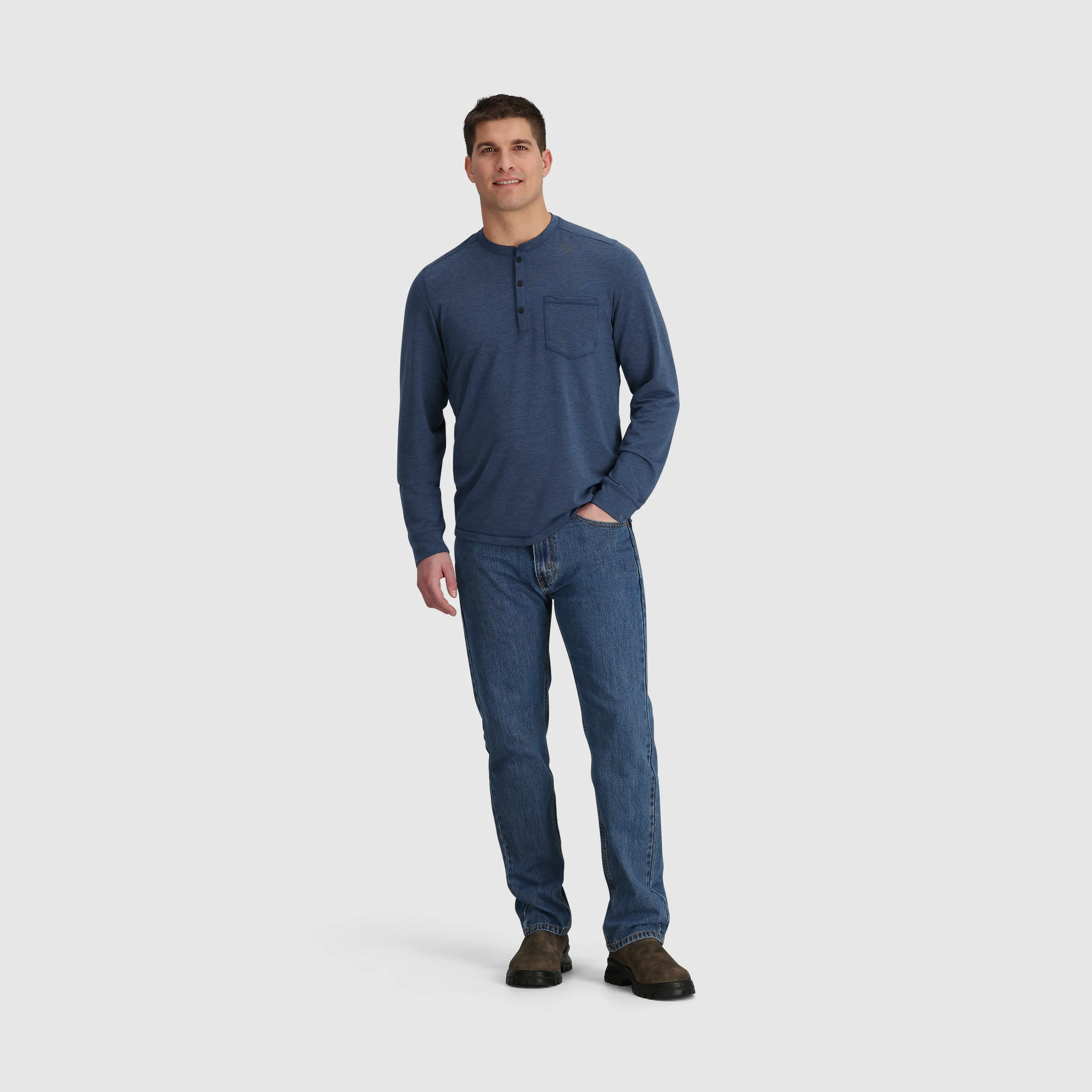 Men's Aberdeen Long Sleeve Henley