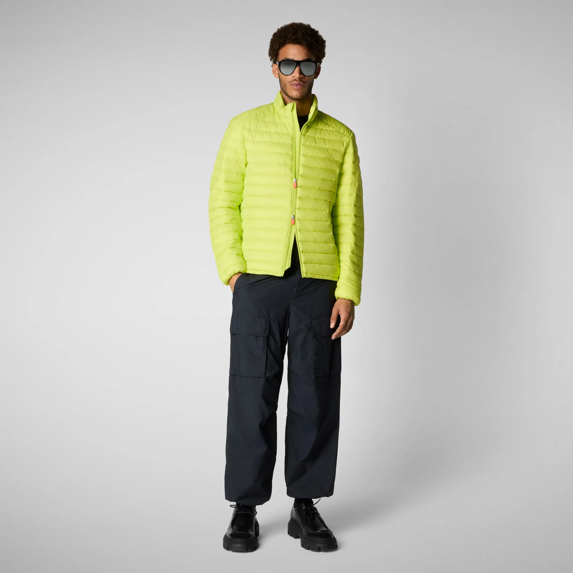 Men's  Animal free Puffer Jacket Alexander in Lichen Green