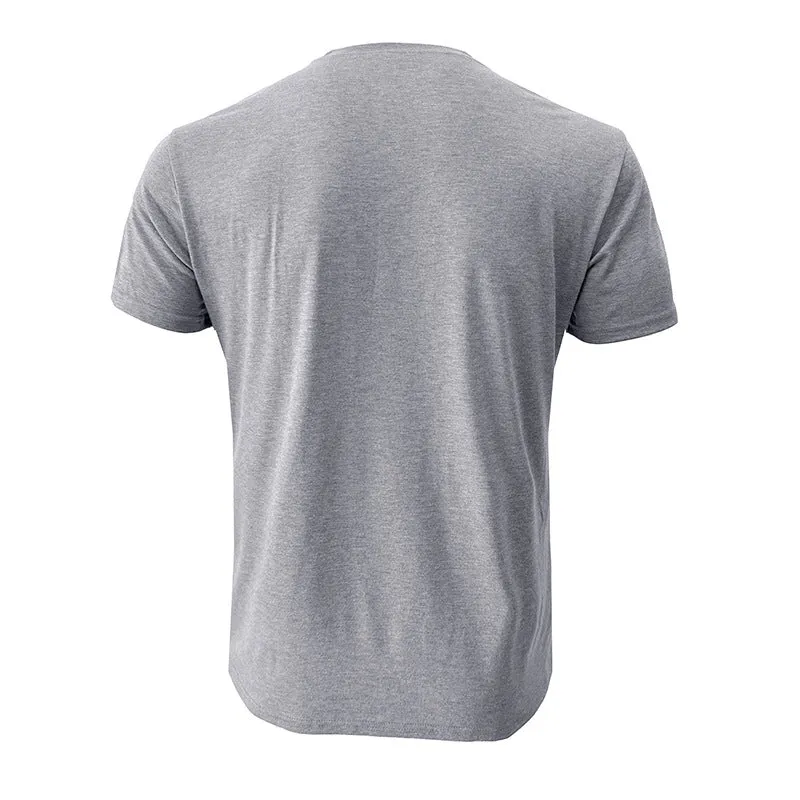 Men's Henley Button Cotton T-shirts With Pocket