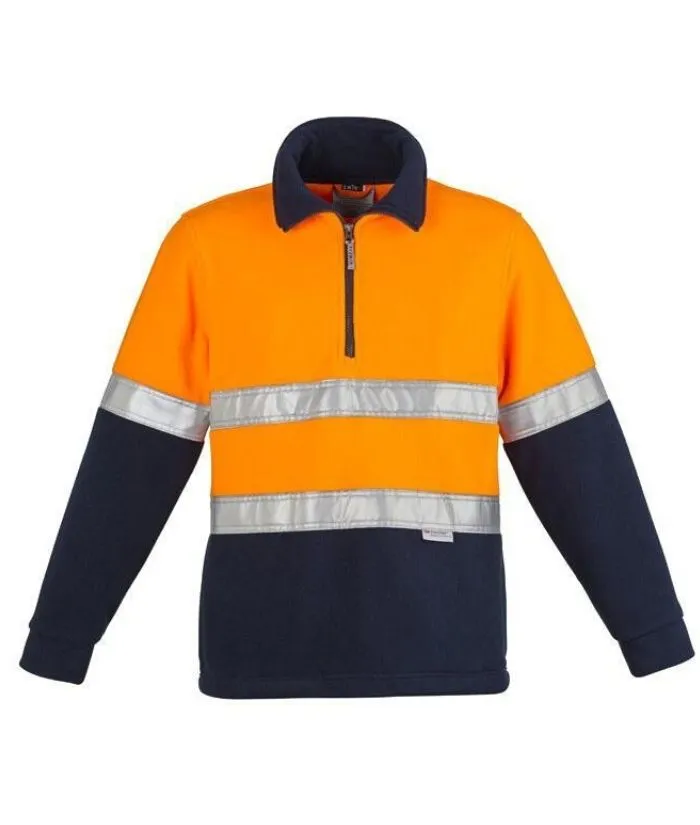 Mens Hi Vis Fleece Jumper - Hoop Taped