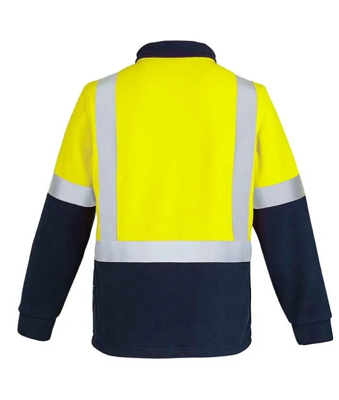 Mens Hi Vis Fleece Jumper - Shoulder Taped