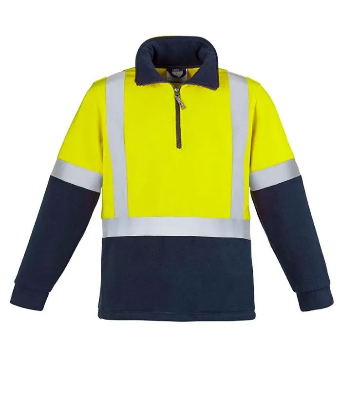 Mens Hi Vis Fleece Jumper - Shoulder Taped