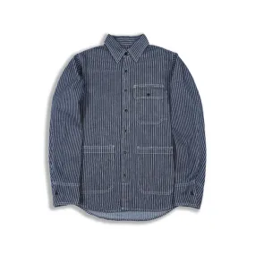 Men's Striped Denim Chore Shirt