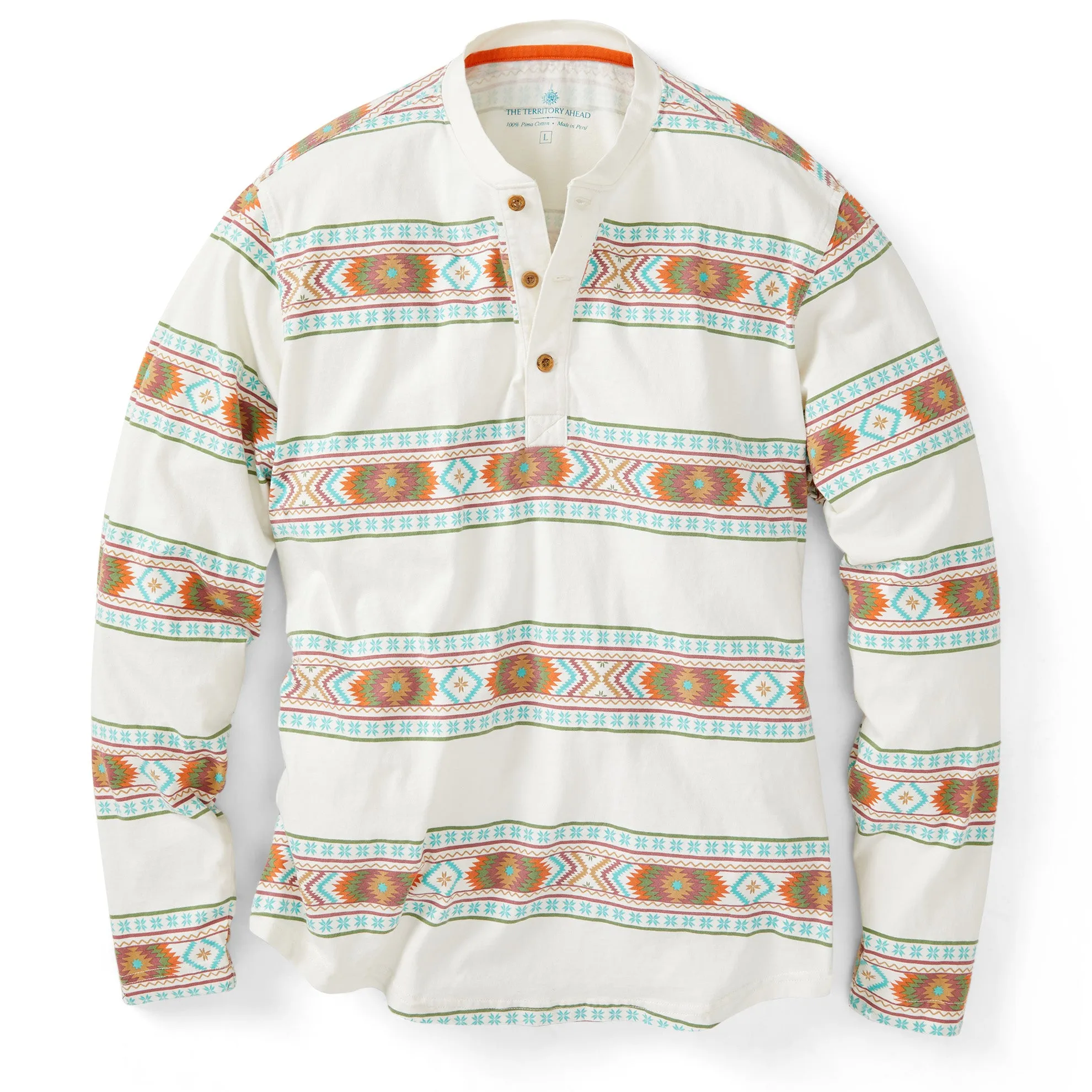 Mesa Blanco Striped Henley