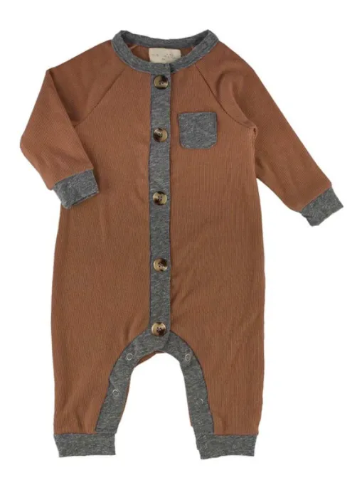 Miki Miette - Bobbie Romper in Cinnamon