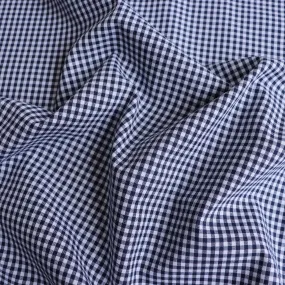 Mini Gingham Yarn Dyed Cotton - Navy