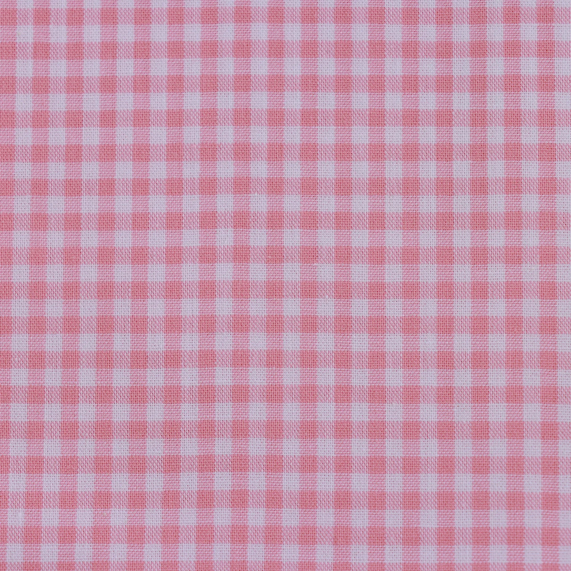 Mini Gingham Yarn Dyed Cotton - Pink