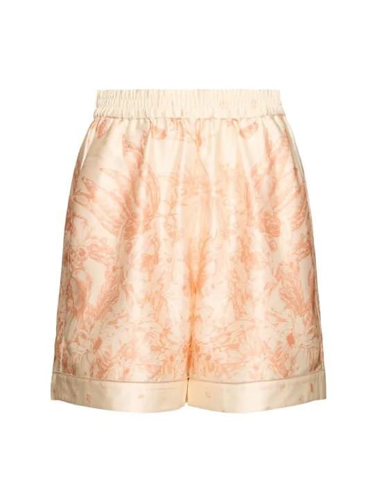 MITHRIDATE   Printed stretch silk shorts 