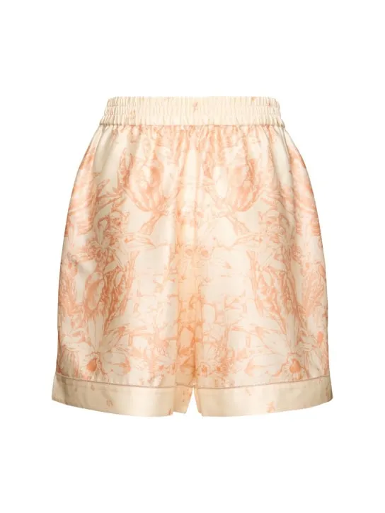 MITHRIDATE   Printed stretch silk shorts 