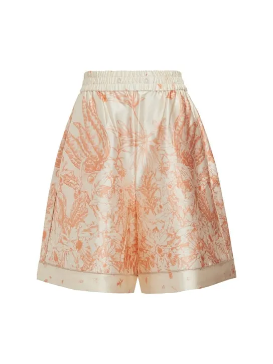 MITHRIDATE   Printed stretch silk shorts 