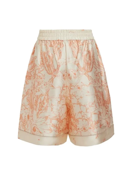 MITHRIDATE   Printed stretch silk shorts 