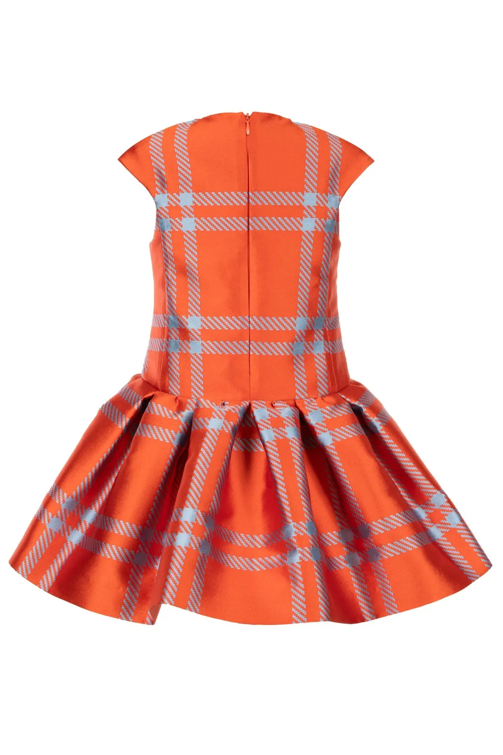 MMS Orange Plaid Taffeta Jumper