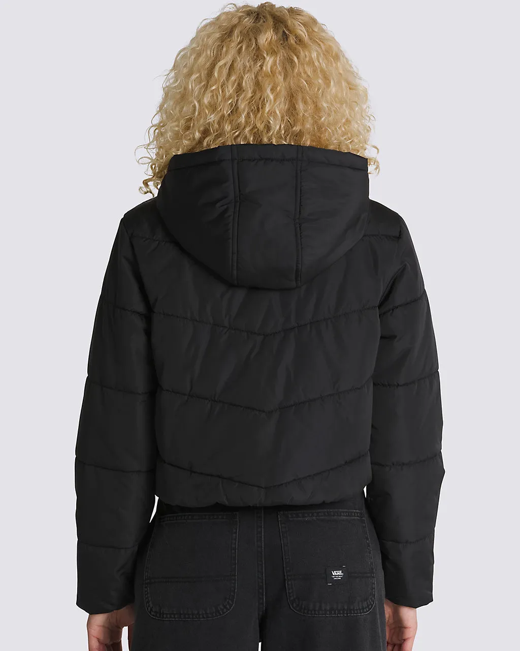 MTE Aubrey Foundry Crop Puff Hood Jacket - Black